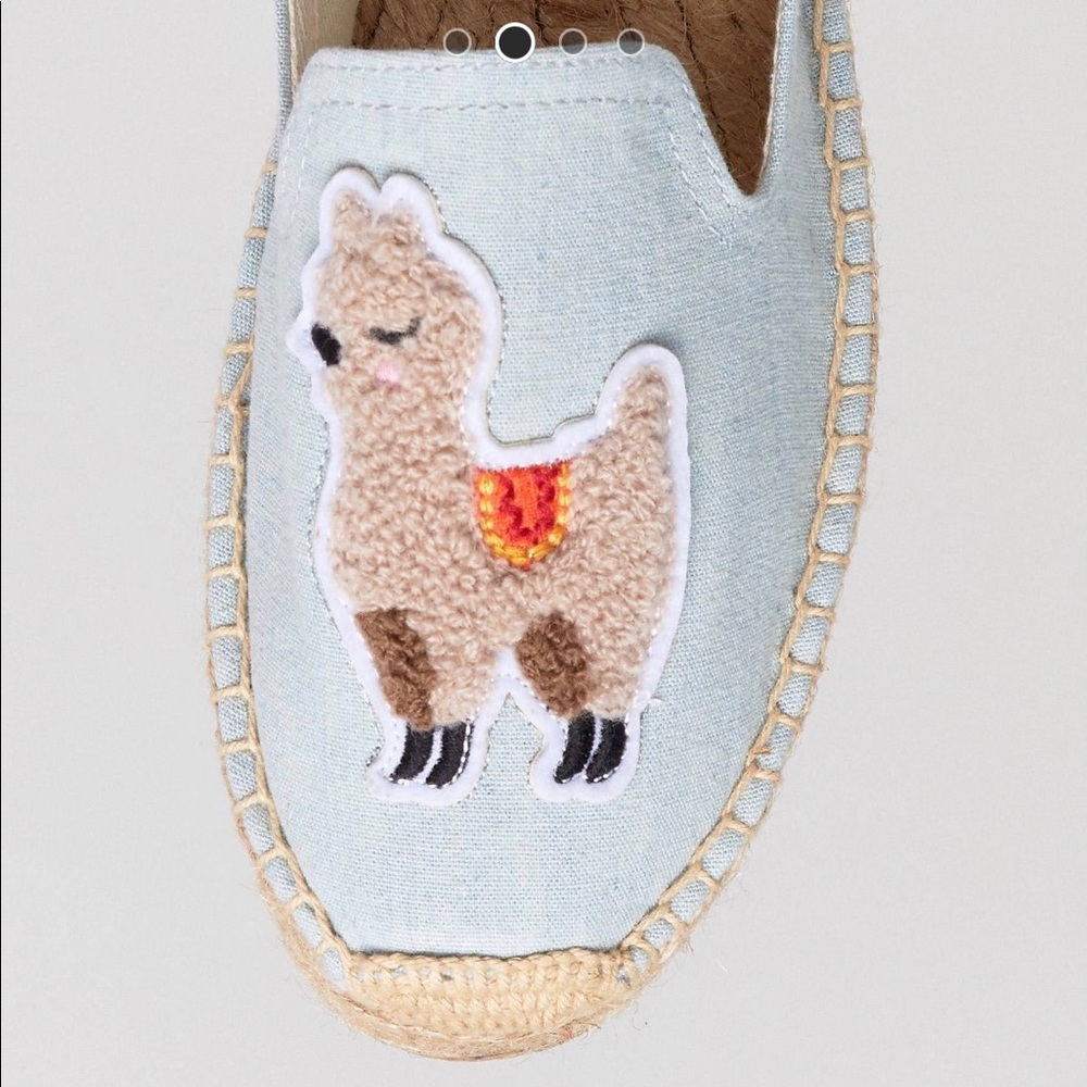 Soludos Exclusive Chambray Llama Espadrilles